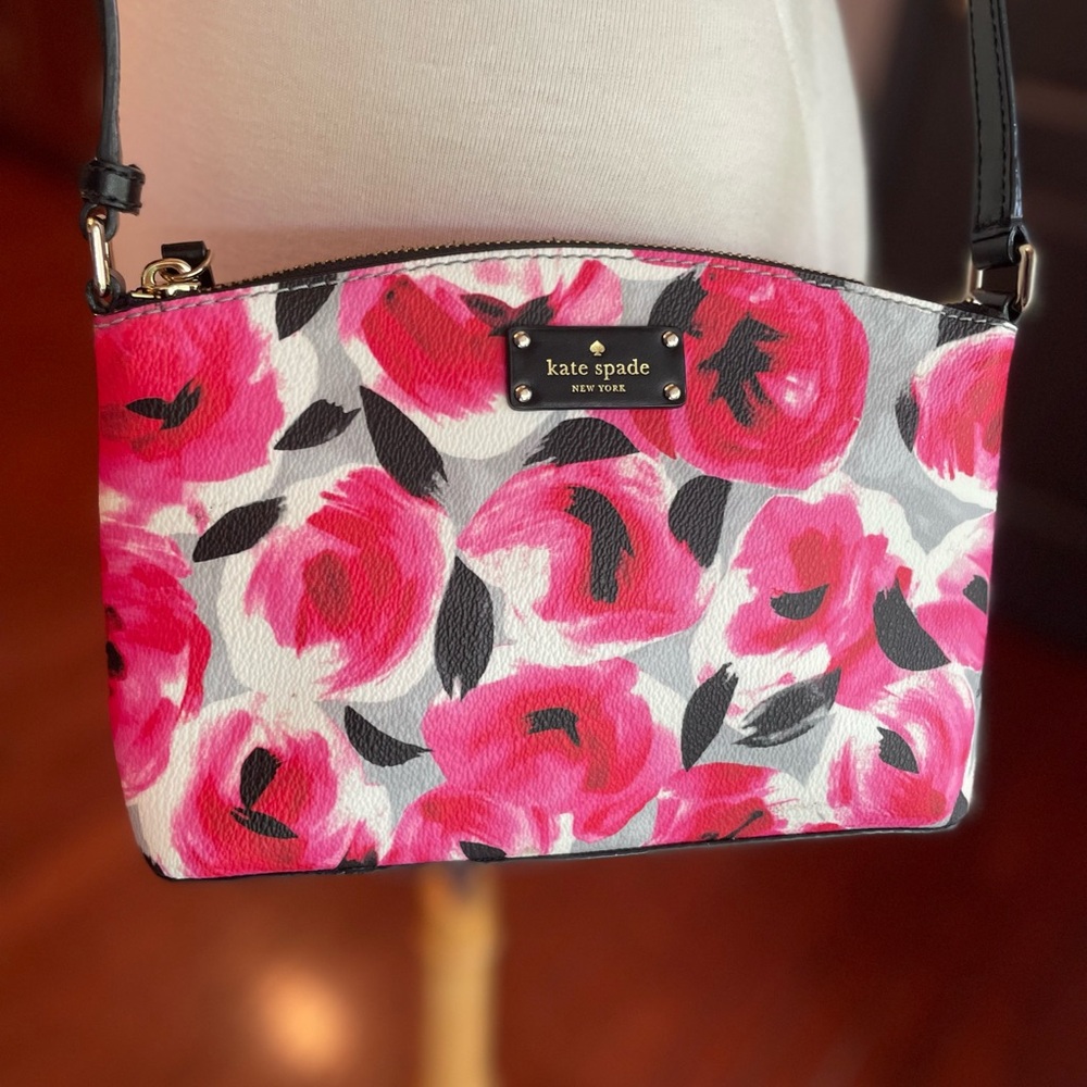 kate spade Grove St Floral Print Millie Bag Women's Pink & Black Perfect